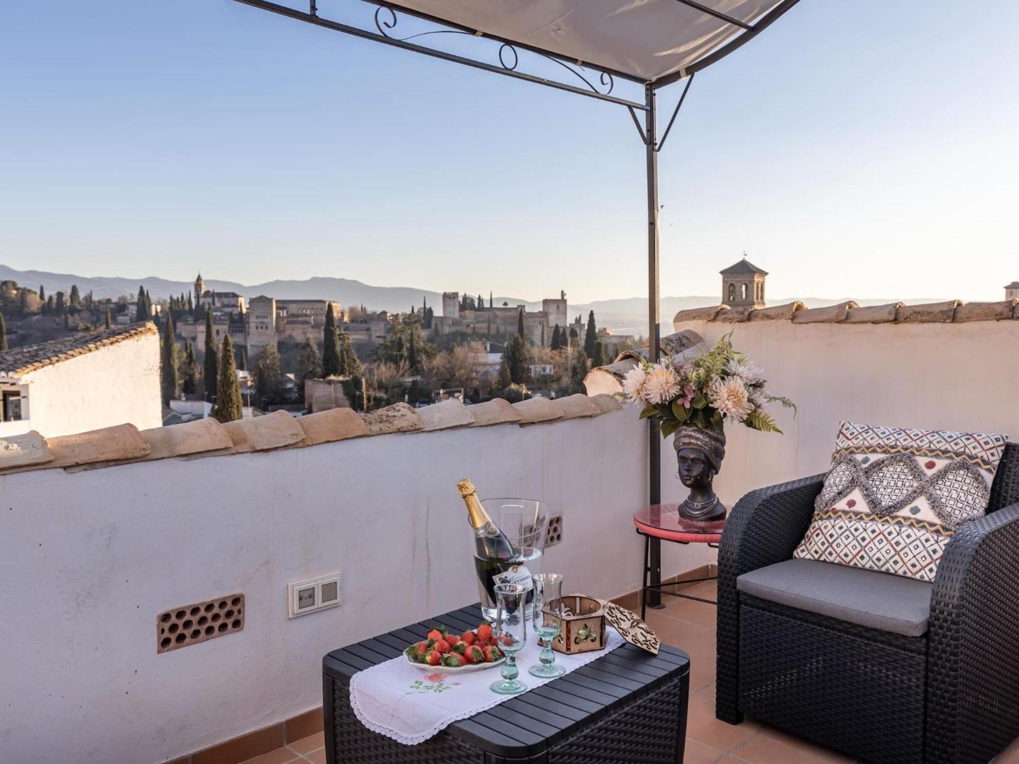 グラナダ Luxury Alhambra Penthouse Collection Sacromonteヴィラ エクステリア 写真