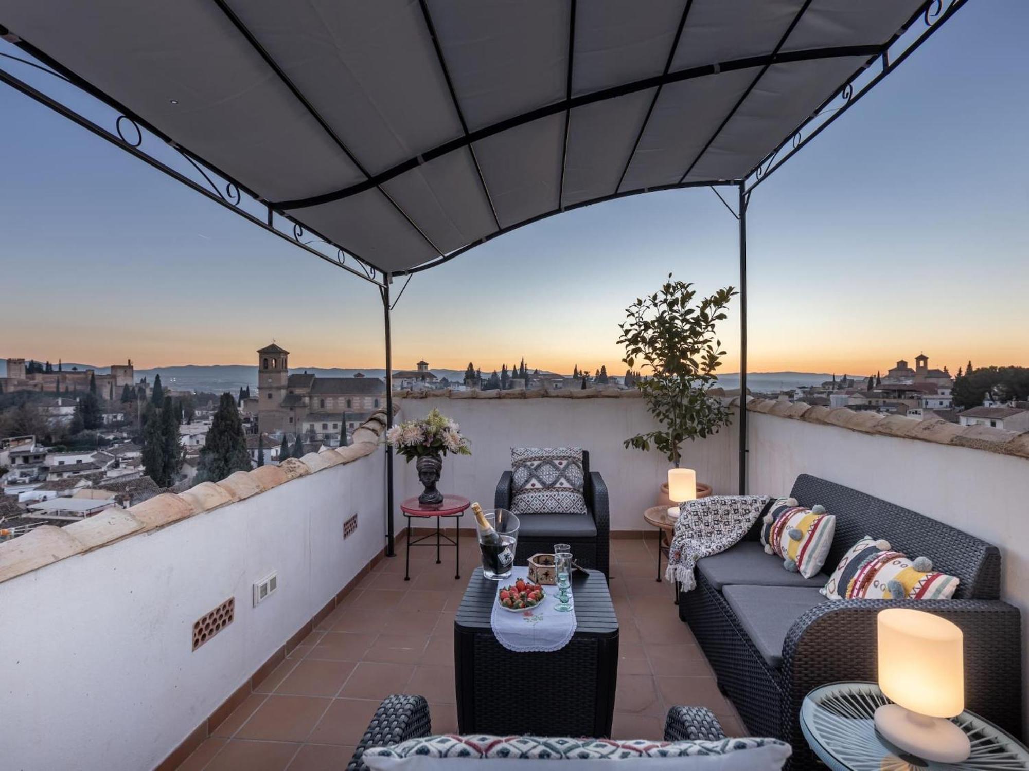 グラナダ Luxury Alhambra Penthouse Collection Sacromonteヴィラ エクステリア 写真