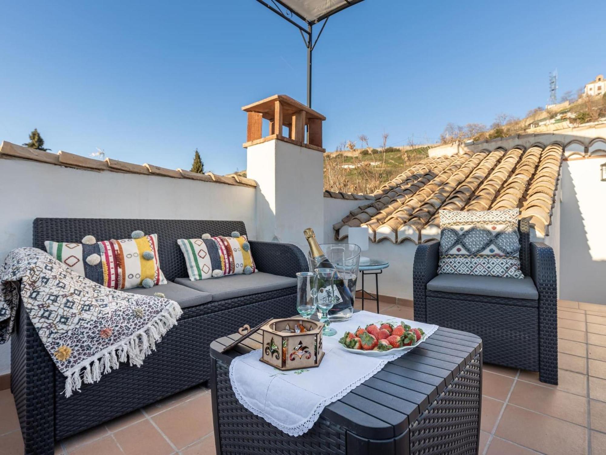 グラナダ Luxury Alhambra Penthouse Collection Sacromonteヴィラ エクステリア 写真