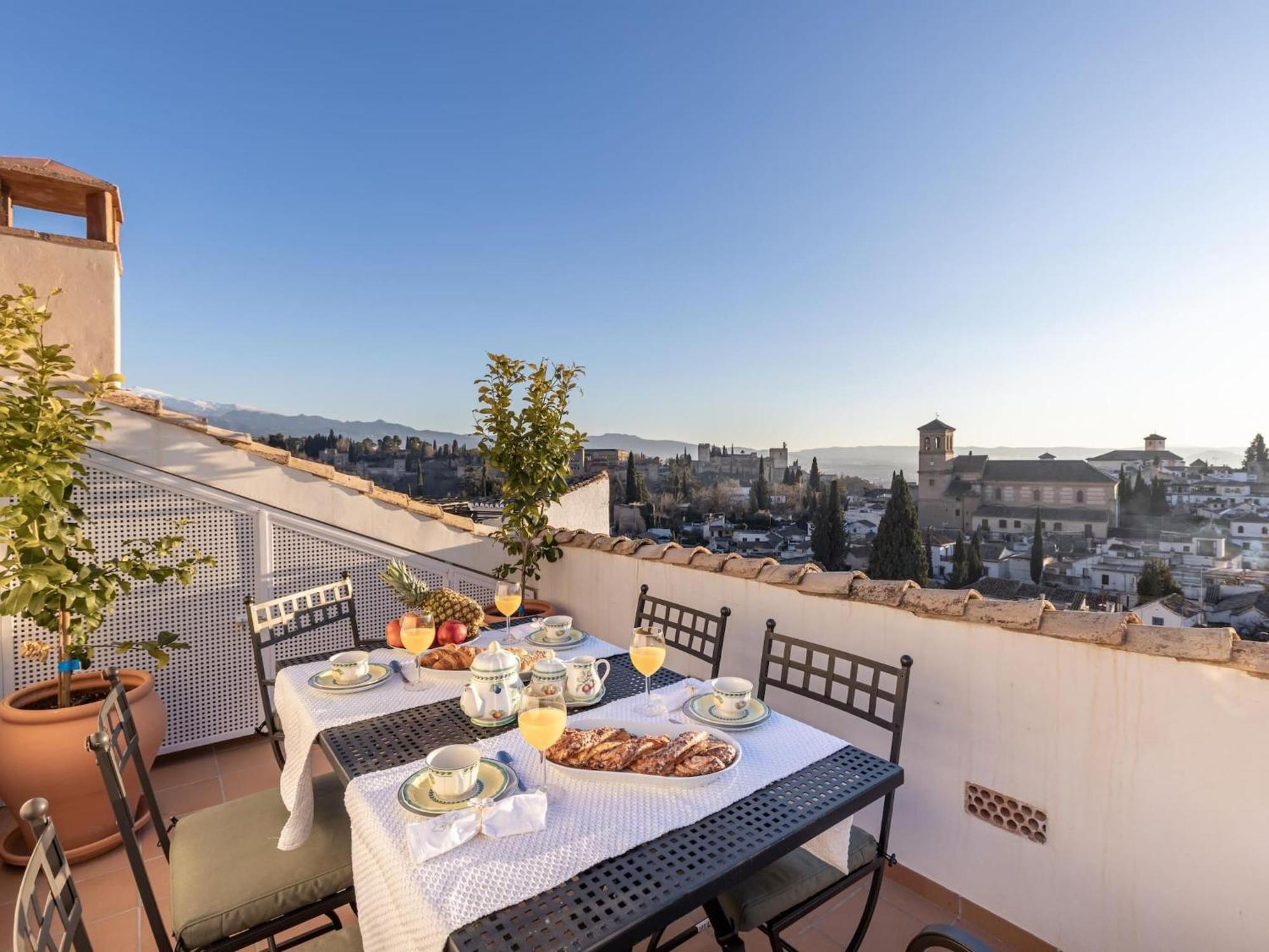 グラナダ Luxury Alhambra Penthouse Collection Sacromonteヴィラ エクステリア 写真