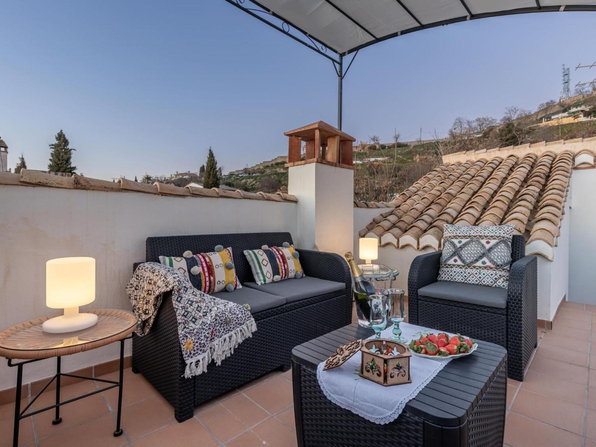 グラナダ Luxury Alhambra Penthouse Collection Sacromonteヴィラ エクステリア 写真