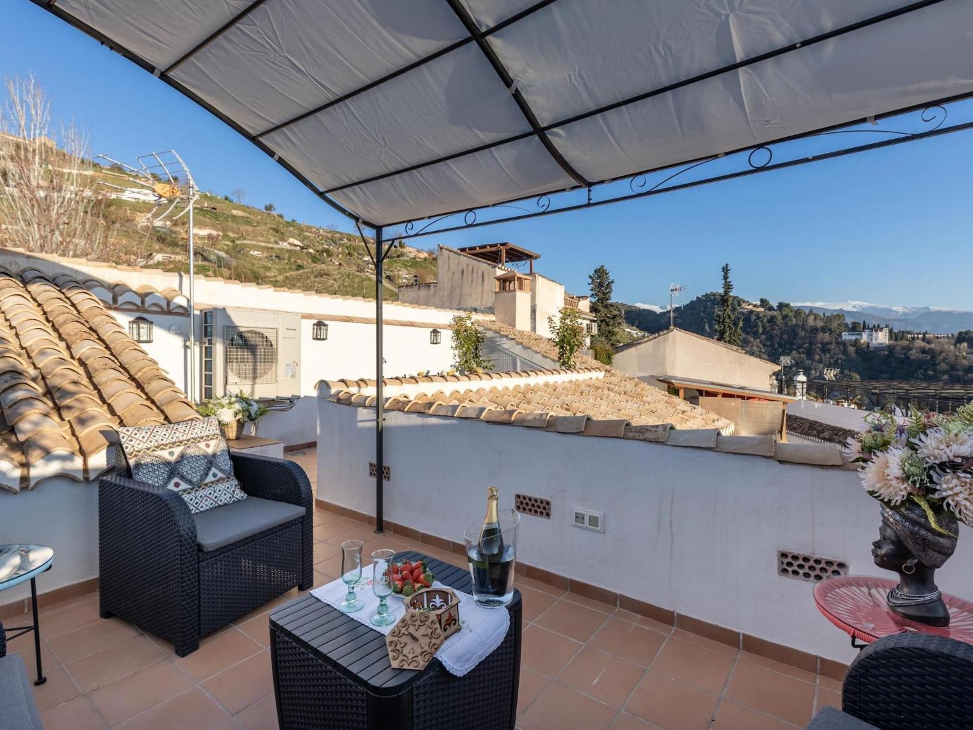 グラナダ Luxury Alhambra Penthouse Collection Sacromonteヴィラ エクステリア 写真